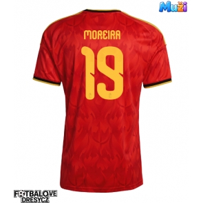 Belgie Diego Moreira #19 Domácí Dres MS 2026 Krátký Rukáv Belgie Diego Moreira #19 Domácí Dres MS 2026 Krátký Rukáv